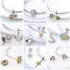 Copper Plated Fit Original Bangle Charms Yellow Series Sunflower Charm Pendant Dangle Beads Bracelet Necklace Diy Jewelry Gift