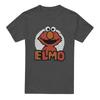 Sesame Street Unisex Adult Elmo Heather T-Shirt