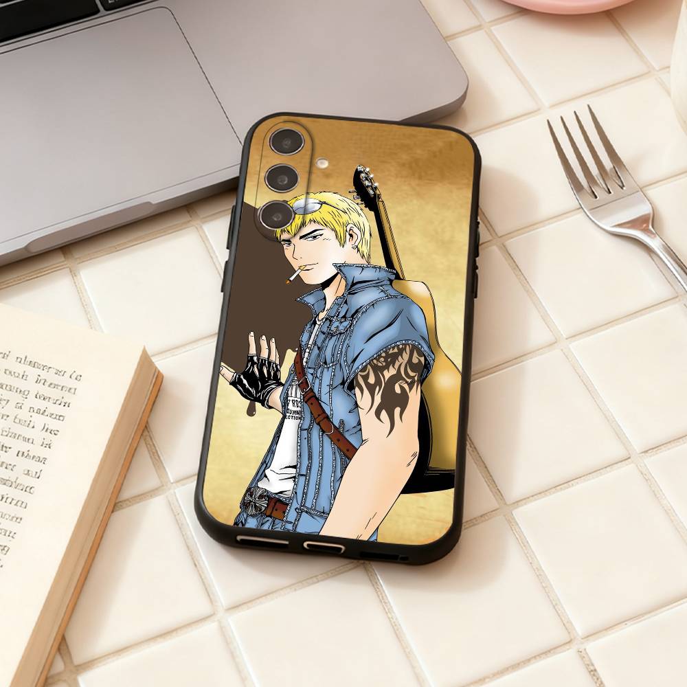 Great T-Teacher Onizukas Anime phone Case For Samsung Galaxy A73,A72,A71,A70,A53,A52,A51,Others Soft Black Shell