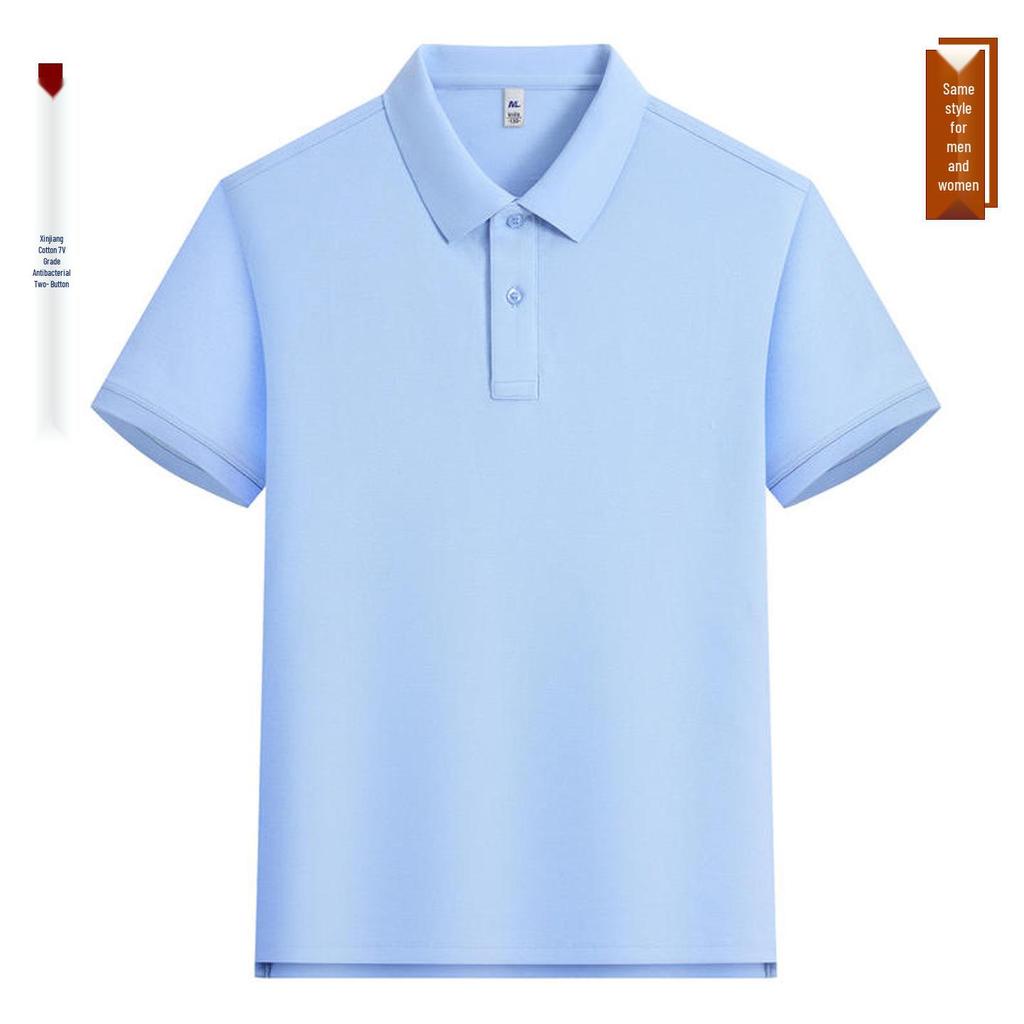 Custom Logo Family Matching Cotton Polo Shirts: Kids' T-Shirts for Class Uniforms, Parties, Summer Camp, Autumn Outings, and Cultural Events