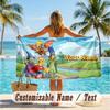 Custom Text Beach Towel, Soft Absorbent Swimming Multi-use TowelThe Simpsons