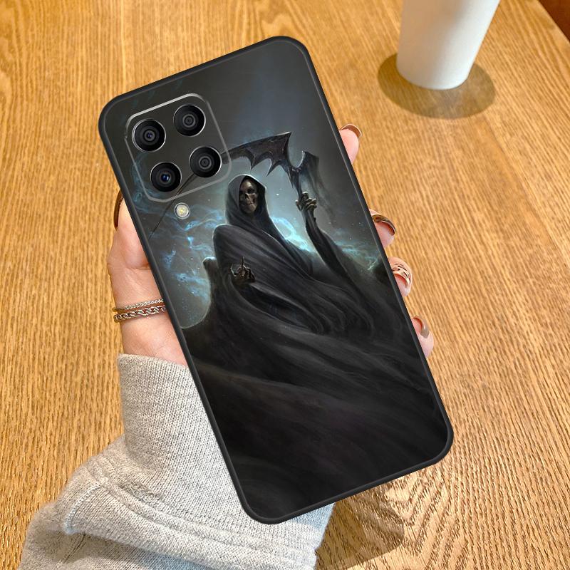 Grim Reaper Skull Skeleton Funda For Samsung Galaxy M32 M12 M52 M54 M14 M13 M33 M53 M11 M21 M31 M51 M31s M20 M23 Case