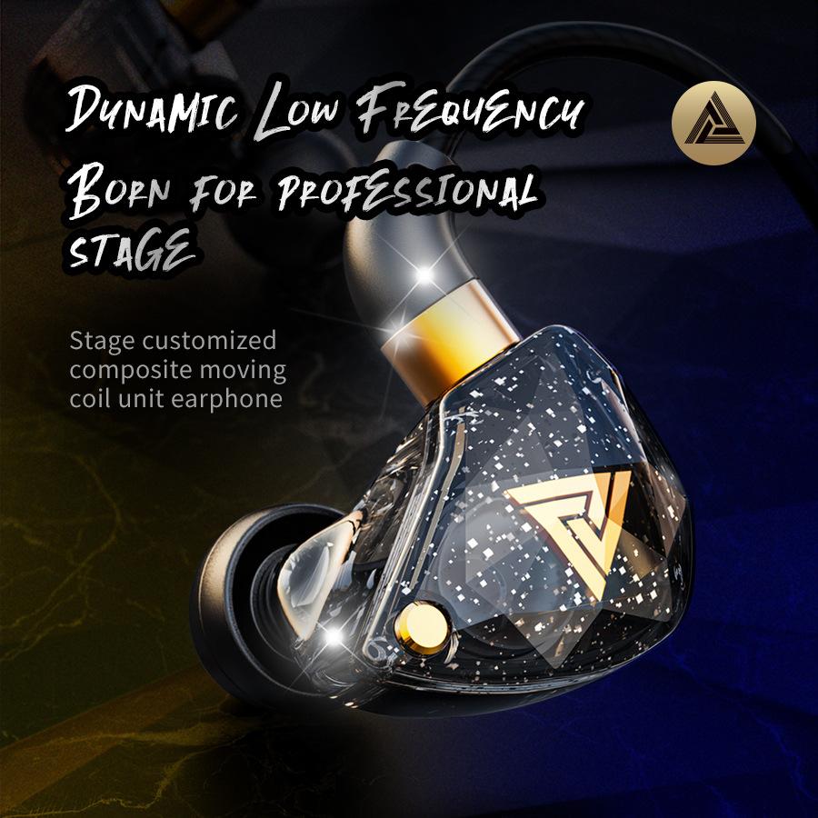 QKZ SK8 Heavy Bass Headset Computer Game Line Control mit Weizenbewegung In-Ear-Kopfhörer