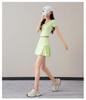 Damen Schnelltrocknendes Sommer Sportbekleidungsset: Badminton, Tennis Skort & Yogaanzug