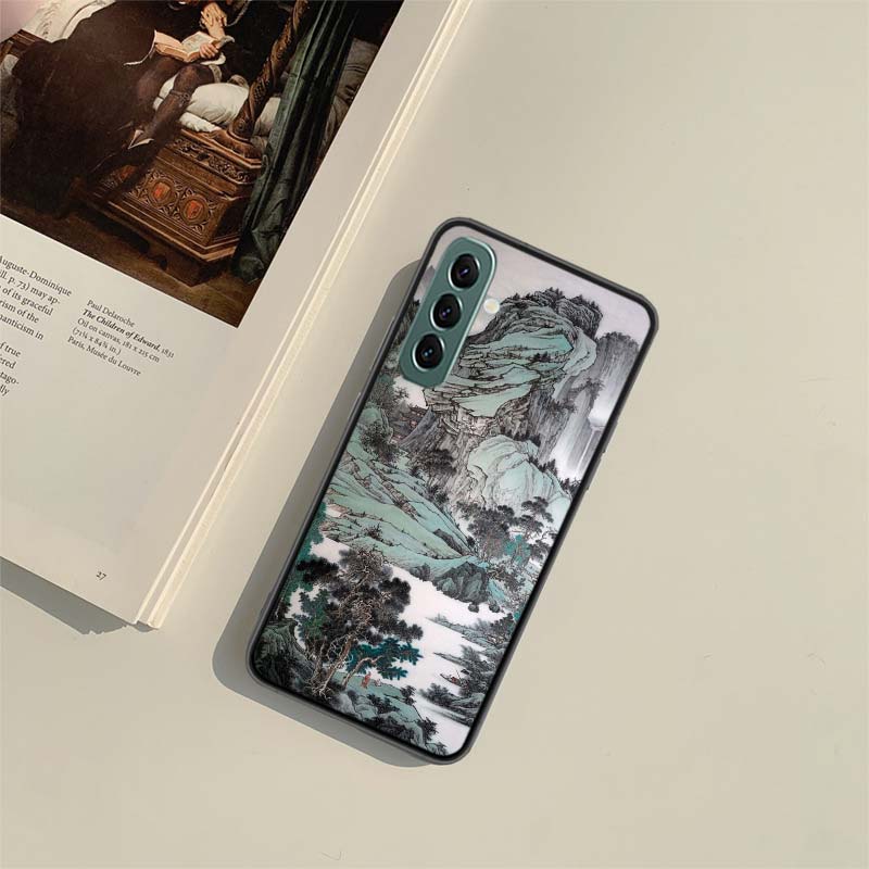 Chinese Style ink Painting Art Phone Case for Samsung A54 A14 A24 A34 A17 A37 A57 A55 A35 A25 A15 A07 A05S A04S A12 A22 A32 A52S