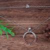 Stainless Steel Beautiful Jewel Accessory Pendant Chain Replacement Compatible for Misfit Shine 2 NecklaceRose Red