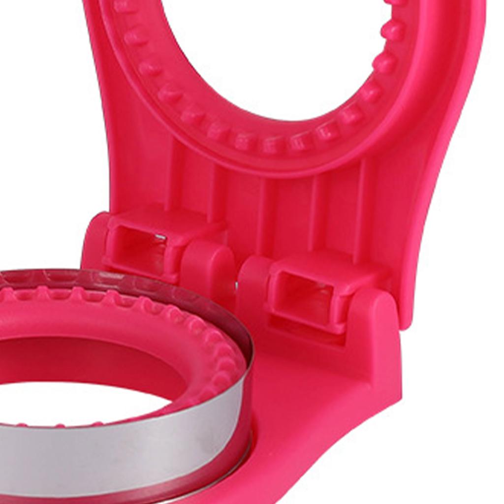 Sandwich Ausstechform Rund Edelstahl Handschutz Keks Brötchen Brot Tasche Sandwichschneider