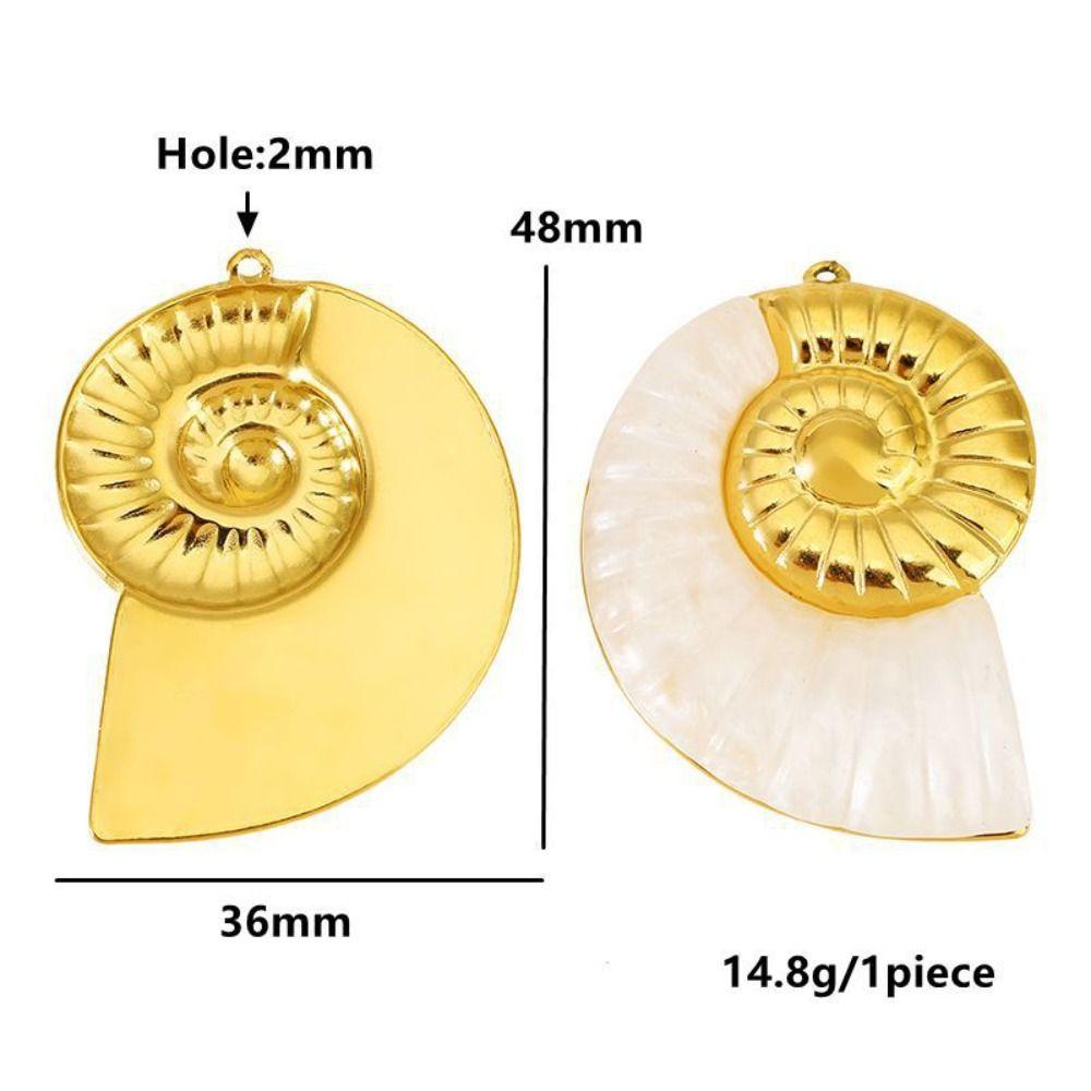 Ocean Theme Starfish Charms Pendants Large Size Conch Charm Pendant For Jewelry Making