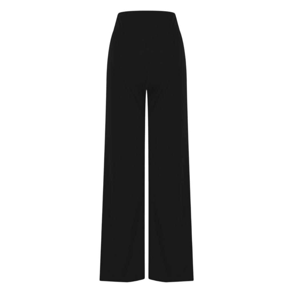 Damen Weitbein-Yogahose mit hochtaillierter Sporthose