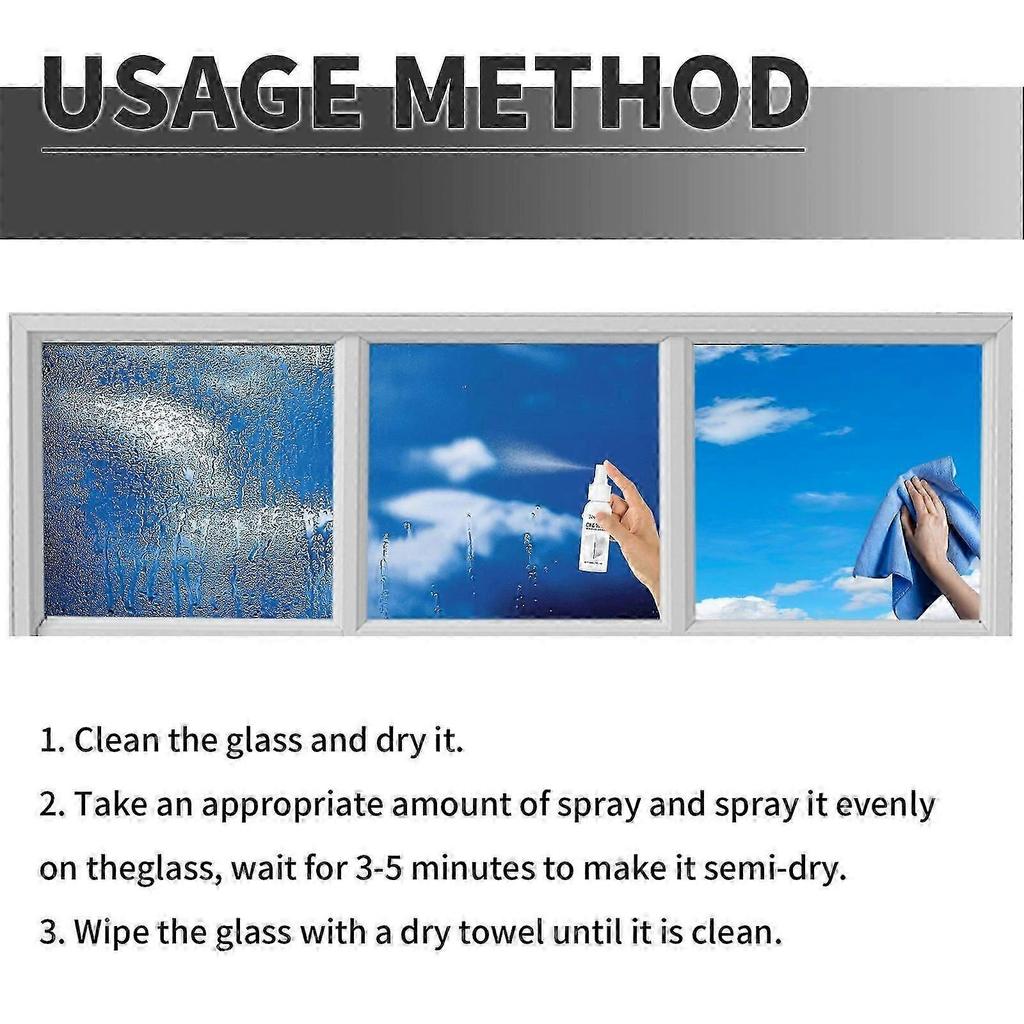 One Way Mirror Spray 30ml - Privacy Protection & Glass Cleaner with Aluminum Powder, UV Absorber for Durable, Invisible Barrier on Windows, Mirrors &