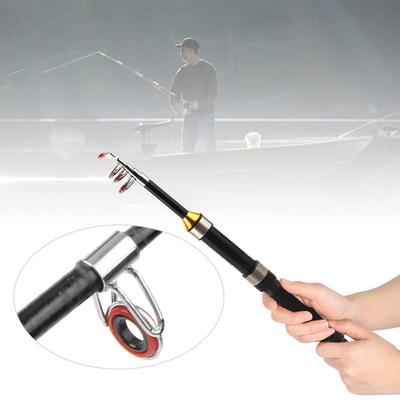   Short Telescopic Sea Pole   Throw Four Layer Super Hard River Ice Fishing Rod