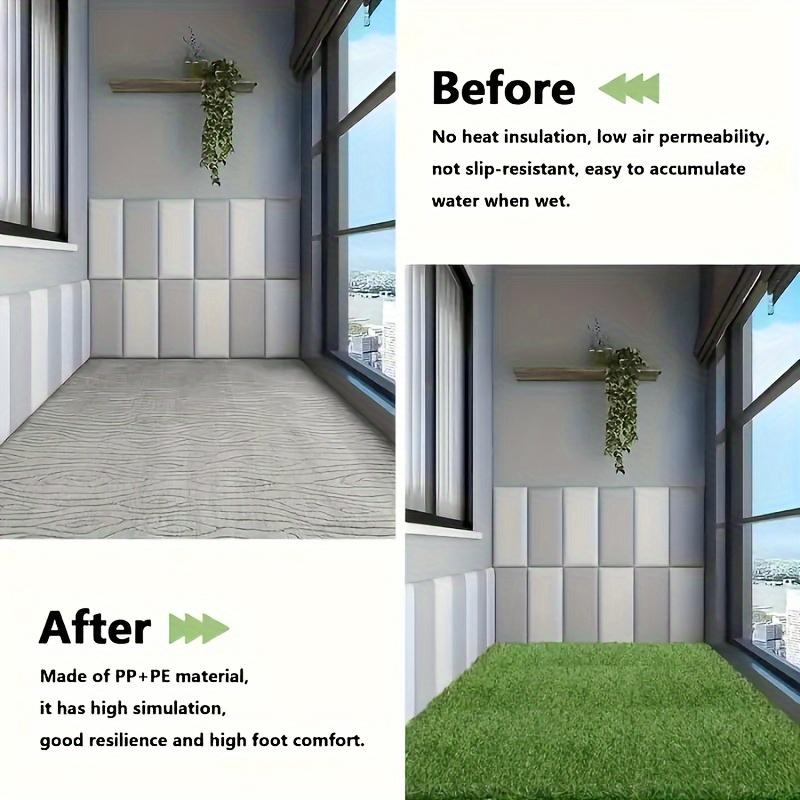 Kunstrasenrolle - Kunststoffrasen Realistische Grashalme, für Innen-/Außenbereich - Verwandeln Sie Ihren Garten in einen üppigen Garten, Kunstrasen Outdoor