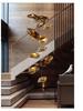 Designer Glass Cloud Staircase Pendant Light for Loft or Villa Living & Dining Rooms