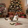 10Pcs Christmas Cat Toys For Pets Fluffy Spring Teaser Wand Interactive Boredom Relief Gift Cats Play Holiday Gift For Pets