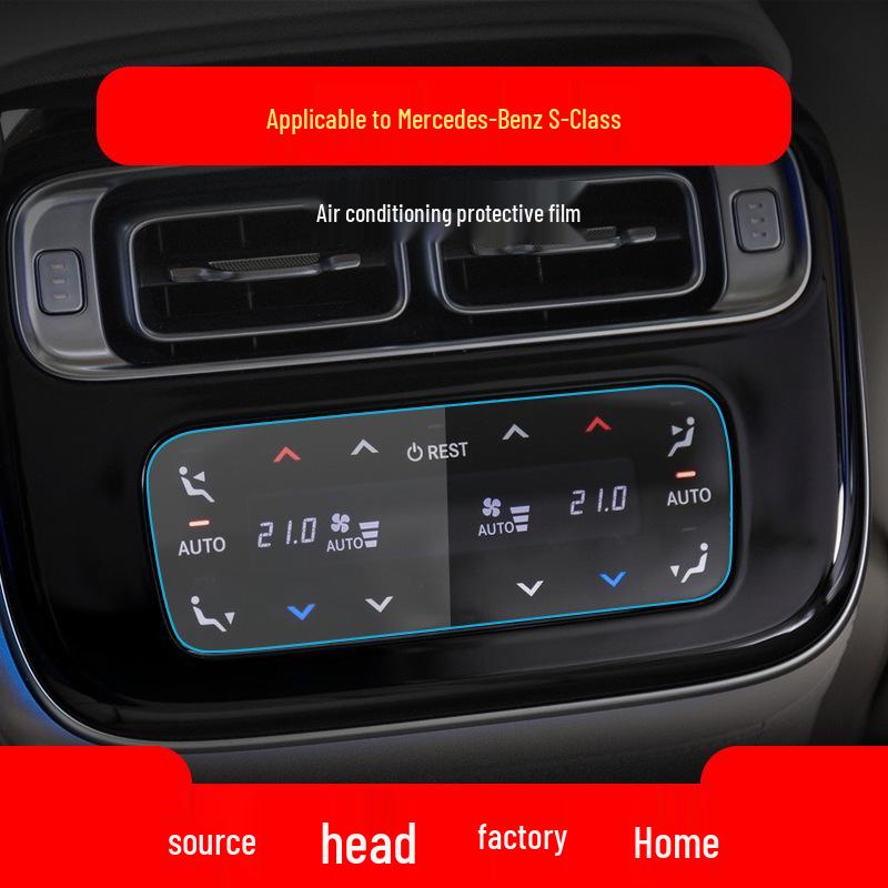 Compatible Tempered Film for 25 Mercedes-Benz S-Class and Maybach Navigation and Control Screens