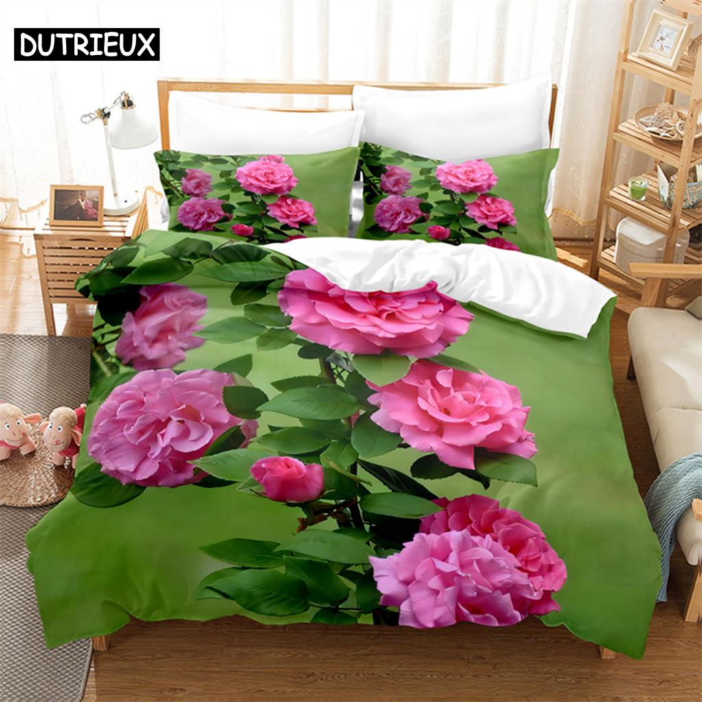 Flower Plants Bedding Set Duvet Cover Set 3d Bedding Digital Printing Bed Linen Queen Size Bedding Set Fashion Design