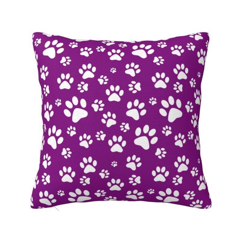 Dog Paw Cat Heart Footprints Cushion Cover 40*40 cm Polyester Throw Pillow Case Bedroom Decoration Bedding Sofa Pillowcase