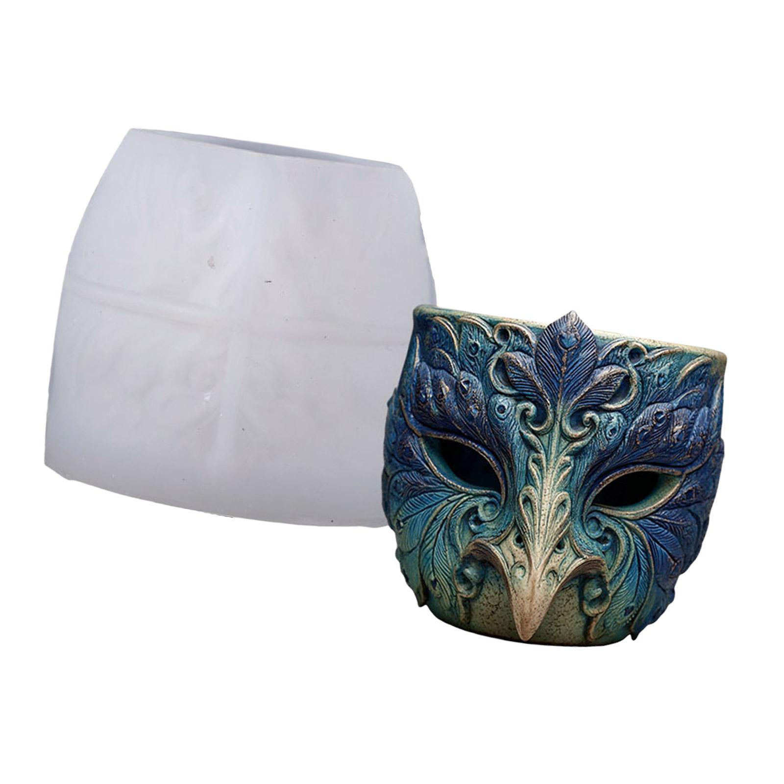 

Artistic Bird Spirit Planter Silicone Mold Crafting Resin Concrete Containers For DIY Home Garden Decorations 1
