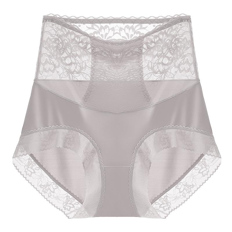 

Утягивающее белье с высокой талией, кружевные трусики с цветочным узором для контроля живота, коррекция фигуры XL