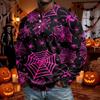 Men's Long Sleeve Shirt Loose Fit Casual Top for Halloween and Everyday Wear