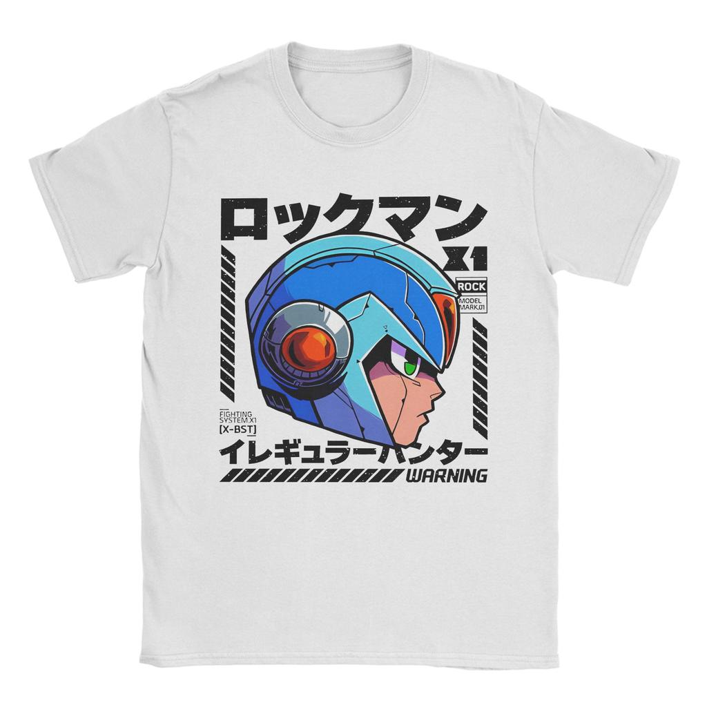 Streetwear Megaman X Zero Art T-Shirt For Men Women O-neck Short Sleeve Tops Shirts  Cotton Summer Clothing