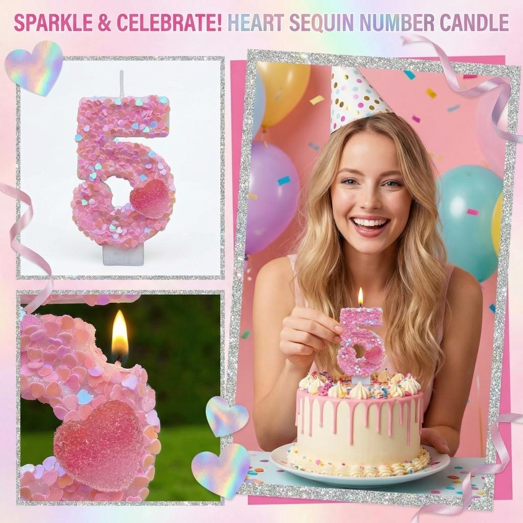 Fashion Cartoon Creative Birthday Candles Party Digital Candles