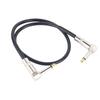 Guitar Patch Cable 6.35mm Plug Right Angle Anti Interference Reduce Noise Flexible Guitar Effect Pedal Cord