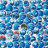 64 Waterproof Blue Bean Emoji Stickers - Fun, Decorative, and Funny for Notebooks