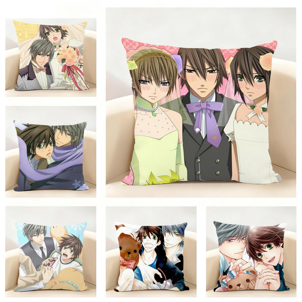 Simple fashion icon JJunjou Romantica Cushion Cover Linen Pillowcase Soft for Sofa Bed Home Room Decor