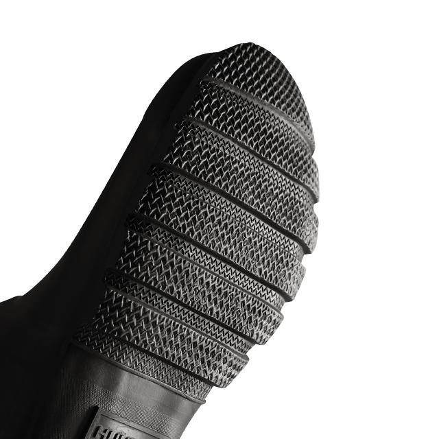 Hunter [Women] Original Hunter Color Back Print Tall Rain Boots - Black Wft2353Rmablk