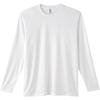 Glimmer Oz Interlock Dry Long Sleeve Size M 3.5 T-Shirt, Men's, White, (00352-AIL)