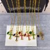 Chic Cross Necklace with Diamond Inlay - Unisex Sweater Chain