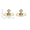 Leichter Luxus Minimalistischer Stil Saturnförmige Ohrstecker für Damen Personalisierte Ohrringe Party Schmuck Geschenk