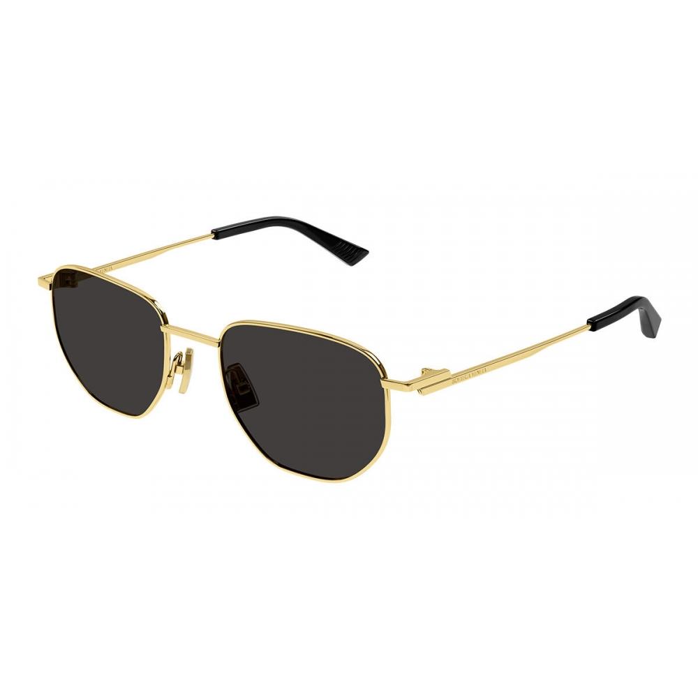 

Bottega Veneta Bv1301s Asian Fit 001 Unisex Sunglasses Gold/50