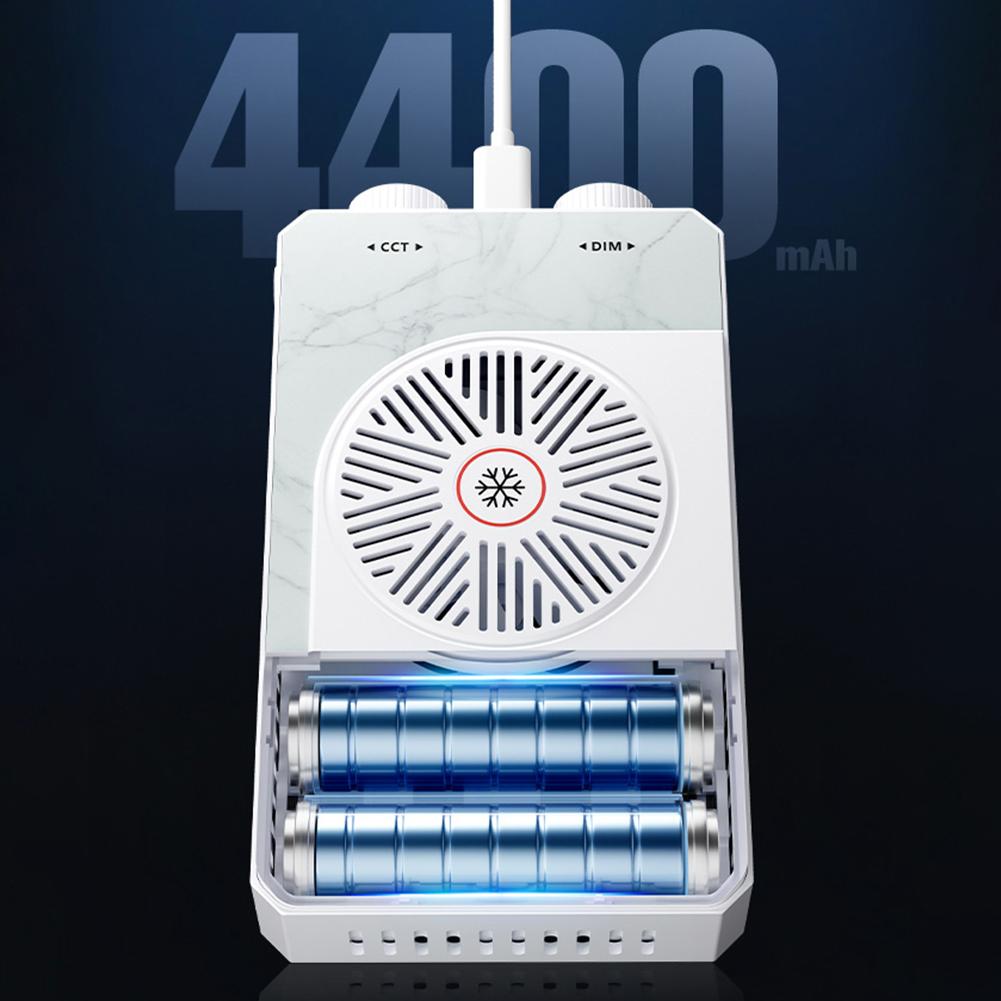 40W LED Camera Light 4400mAh Rechargeable Handheld Fill Light Portable Light Panel Video Light for Photography