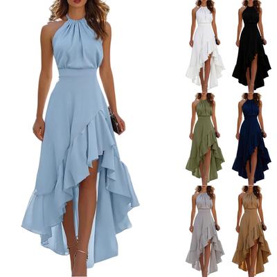 Damen Casual, Modisches, Elegantes ärmelloses Kleid