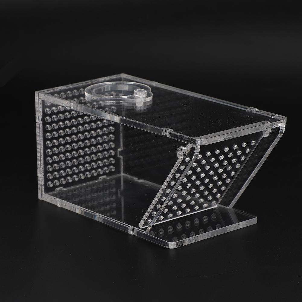 Acrylic Aquarium Fish , Non Transparent One Way Crab Trap Box with Easy to Operate Design, for Catching Crab Shrimp and Other Living Things
