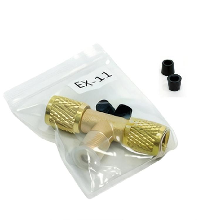 Valvole di Connessione Tripla in Ottone Ingegnerizzate con Precisione Adattatore per Manometro del Vuoto Robusto e Durevole per Strumenti a Vuoto