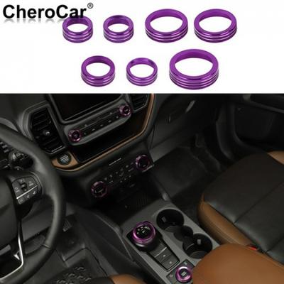Headlight Volume Air Condition Switch Knob Cover Trim For Ford Bronco Sport 21+