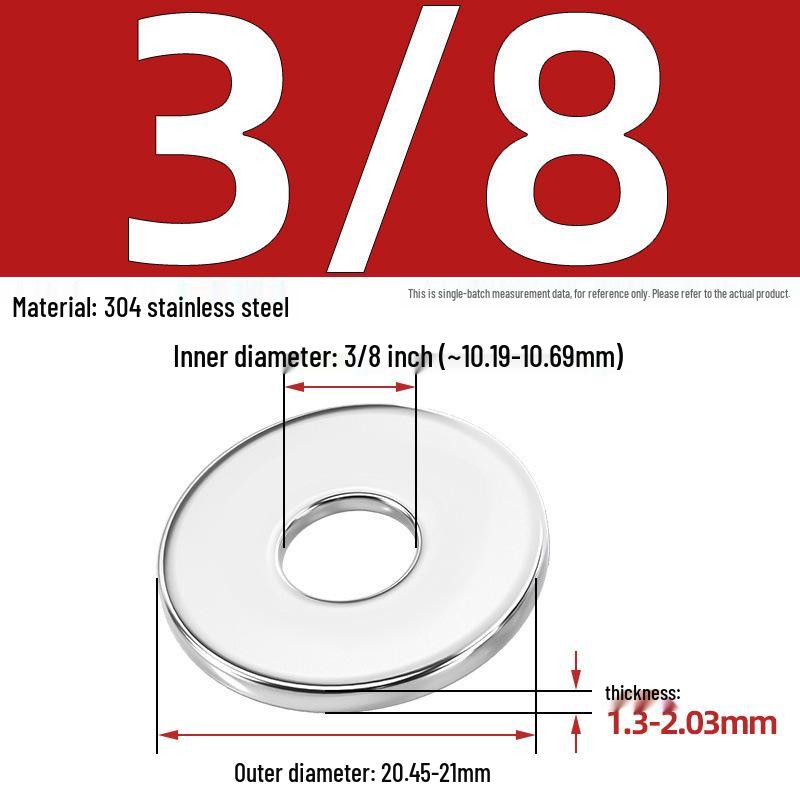 304/316 Stainless Steel Flat & Round Washers Collection