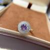 Tanzanite S925 Sterling Silver Open Band Ring - Simple Daily Wear Design for Women