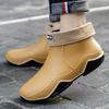 Zapatos de Lluvia Tobillo Mujer Zapatos Impermeables Botas de Lluvia Hombre Antideslizantes Resistentes al Desgaste Felpa Moda Cocina Verano