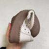 Sandals Comfort Soft Mom's Shoes Flat Sole Women's Shoes Hollow Genuine Leather Shoes Middle-aged Mother's Loafers Shoes