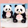 Adorable Cake Panda Plush Toy With Soft Pp Cotton Filling For Kids Birthday Gifts