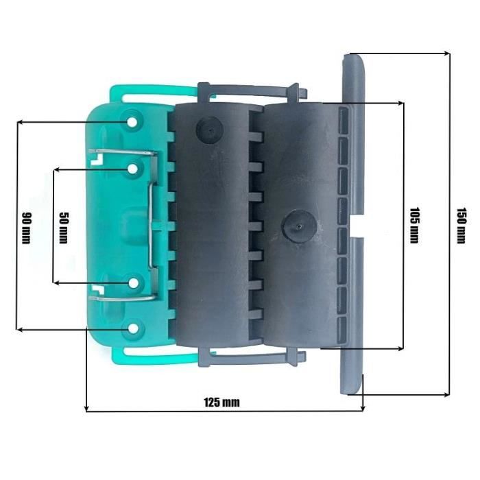 Accessoire de volet - CLICKSUR - H875E - Attache verrou - 2 maillons - Noir