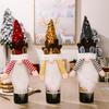 Whimsical Red Yellow And Black Sequin Hat Wine Bottle Ensembles With Antlers For Festive Christmas Decor