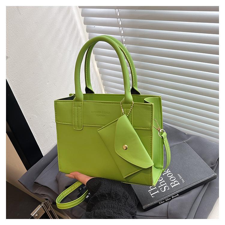 Simple Contrast Color Casual 2025 Large Capacity Summer New Fashion Design Crossbody Portable Small Square Bag Women