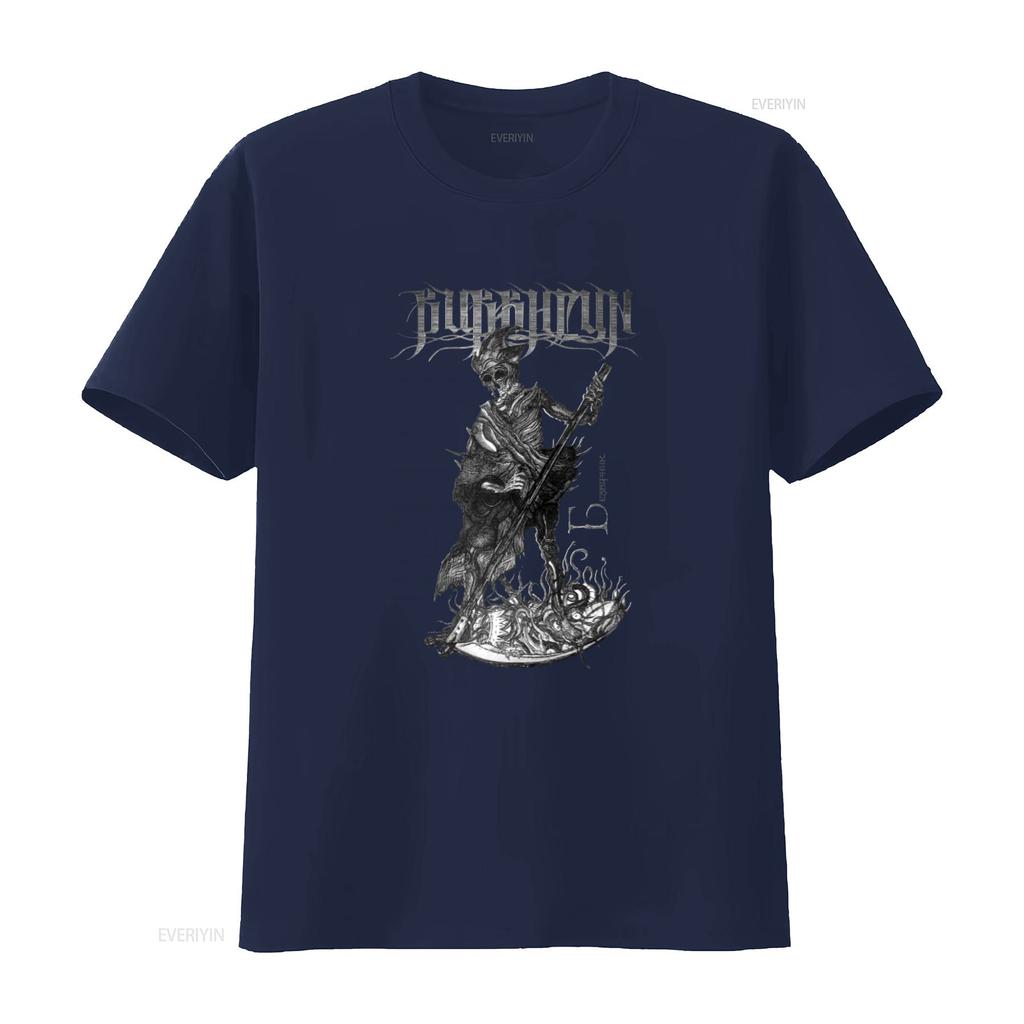 Burshtyn Bezvirnyk Dub Buk Nokturnal Mortum Ulvegr Stryvigor Drudkh Kroda Kzohh Print T Shirt for Unisex Gothic Skeleton Design