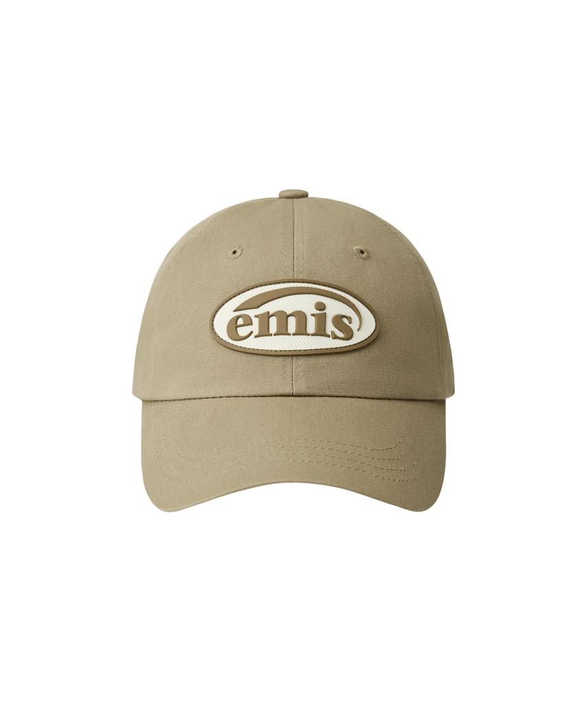 Imiseu Rubber Patch Ball Cap-Beige
