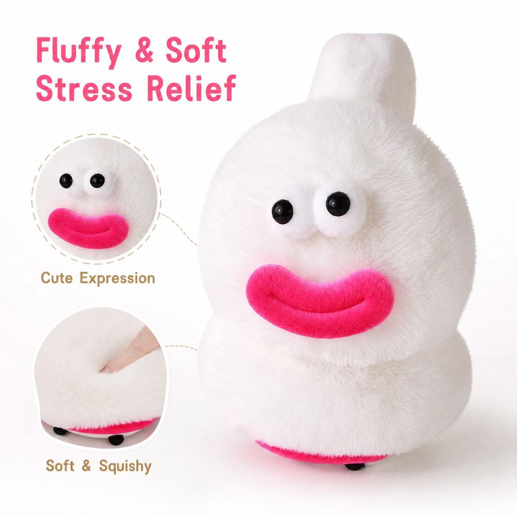 Foldable Novelty Plush Earmuffs for Winter Warmth and Outdoor Wear
